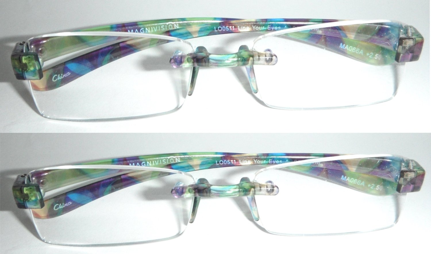 Magnivision Featherlight Rimless Frameless Reading Glasses
