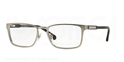 Sleek Satin Silver Brooks Eyeglasses