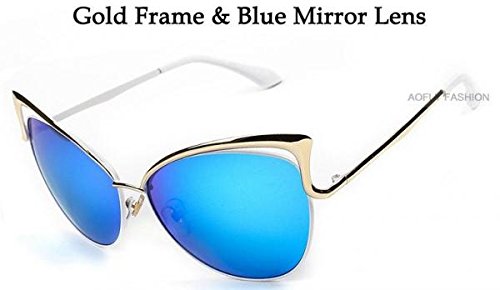 Dita Sexy Blue Cat Eye Sunglasses