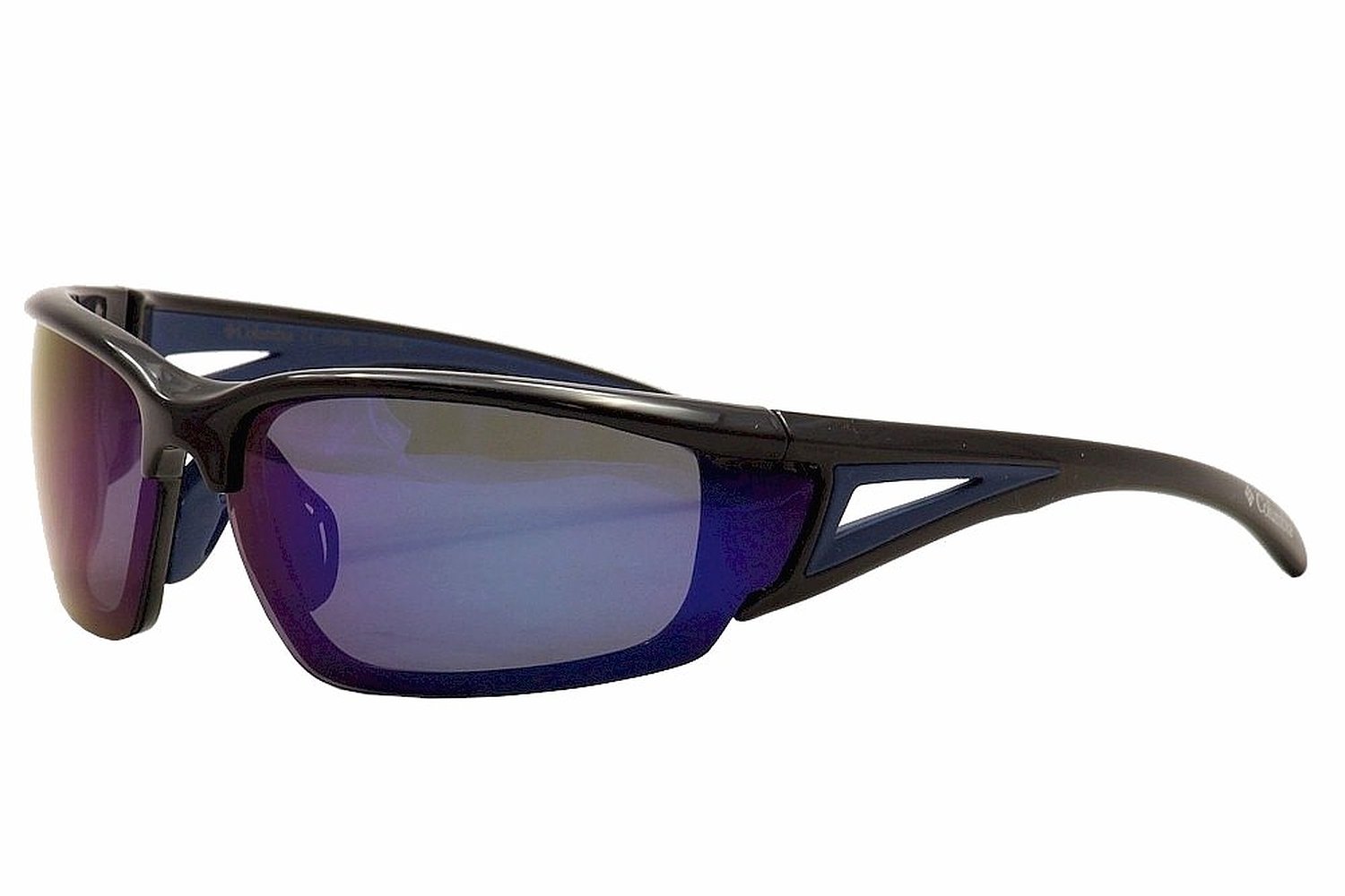 Columbia Unisex 402 Shiny Black and Blue Sunglasses