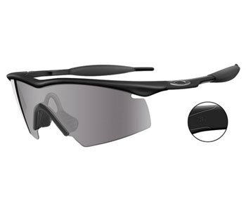 Oakley M Frame Black Strike Industrial Safety Glasses with Gray Lens