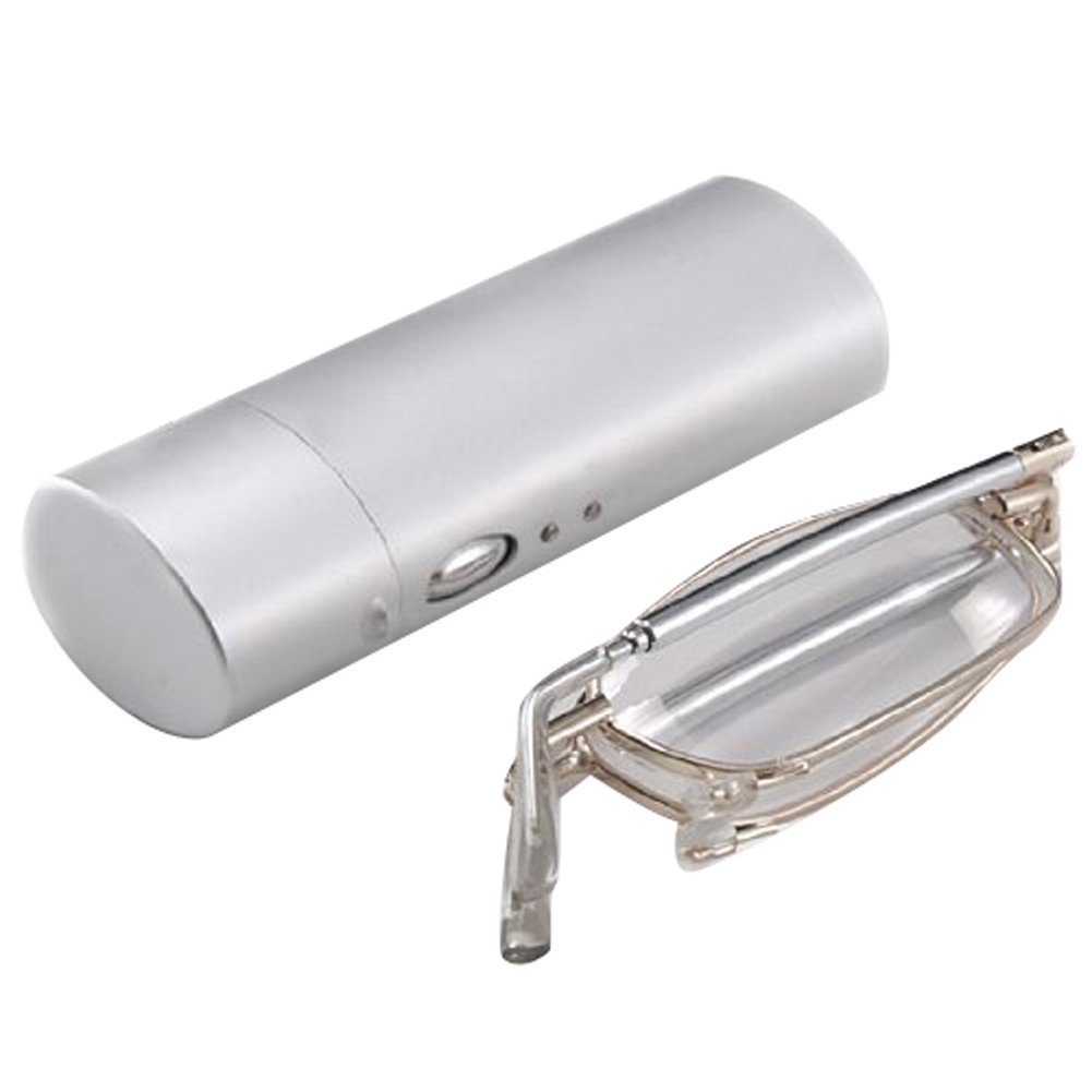 Super Slim Mini Flip Top Eyeglasses with Stylish Case