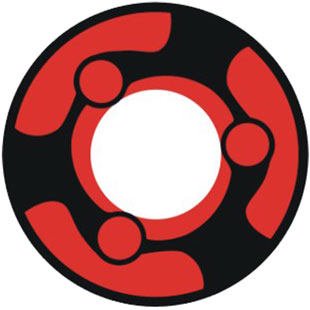 Gothic Red Swirly Cosmetic Contacts