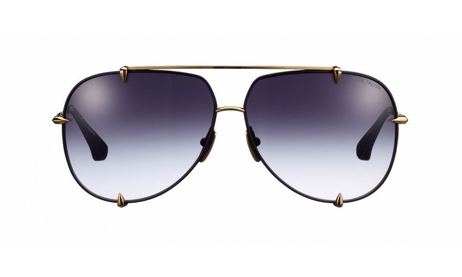 Dita Talon Satin Black 18k Gold Grey to Clear Lenses