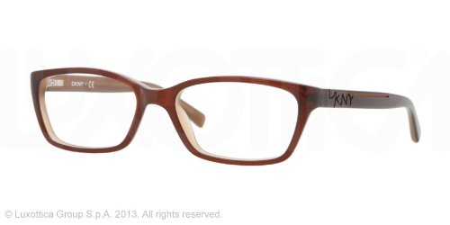 Donna Karan Top Brown on Beige Eyeglasses